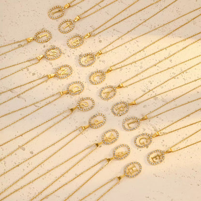 Oval Initial Ketting