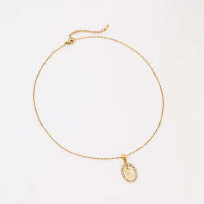 Oval Initial Ketting